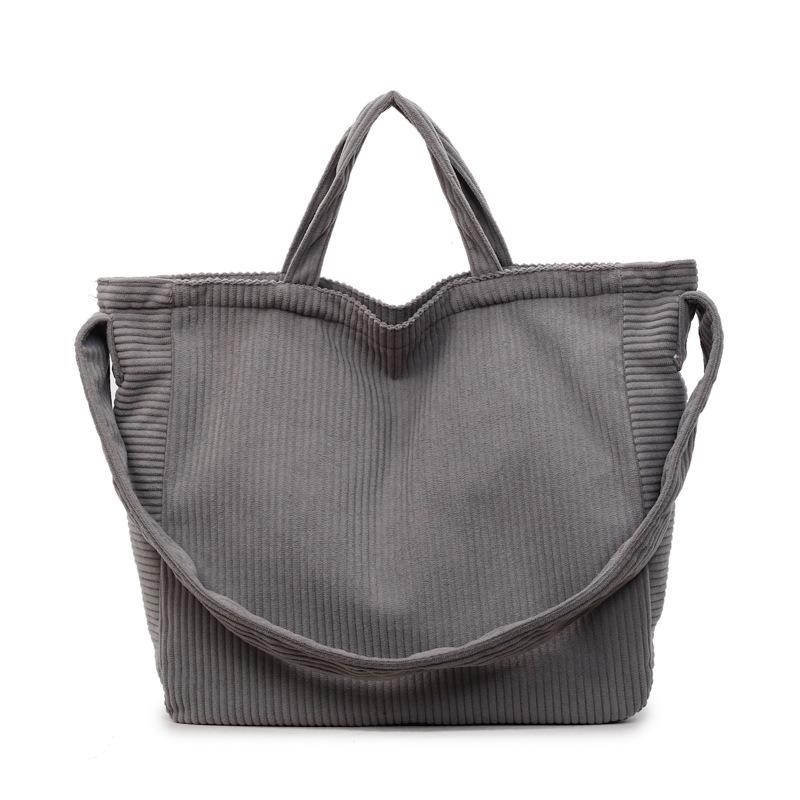 Corduroy Bag Women's New Autumn and Winter Retro Shoulder Bag Handbag Large Capacity Messenger Tote Bag