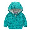 Bedruckte Jacke Strickjacke Kinder Mädchen Jungen Kapuzen Langarm Reißverschluss Blumen Auto Cartoon Windjacke