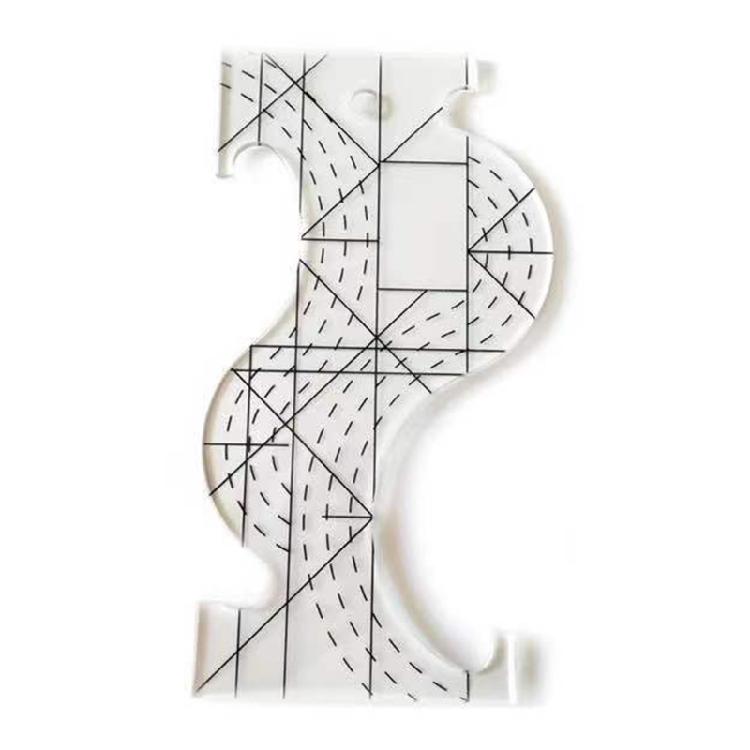 Tailor Ruler Plastic Ruler Acrylic Patchwork Multi-Purpose Quilting Template 1