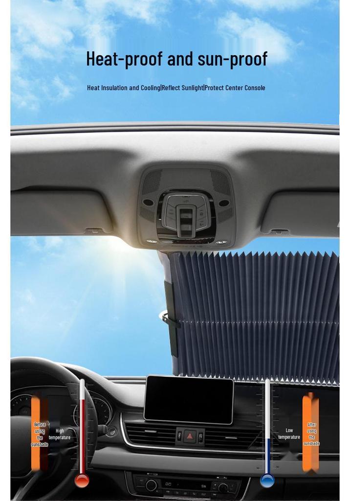 Automatic Retractable Front Windshield Sunshade