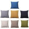 Solid Color Throw Pillow Cover 45x45cm Polyester Pillowcase Car Sofa Home Waist Cushion Cover Decoration Pillows Case