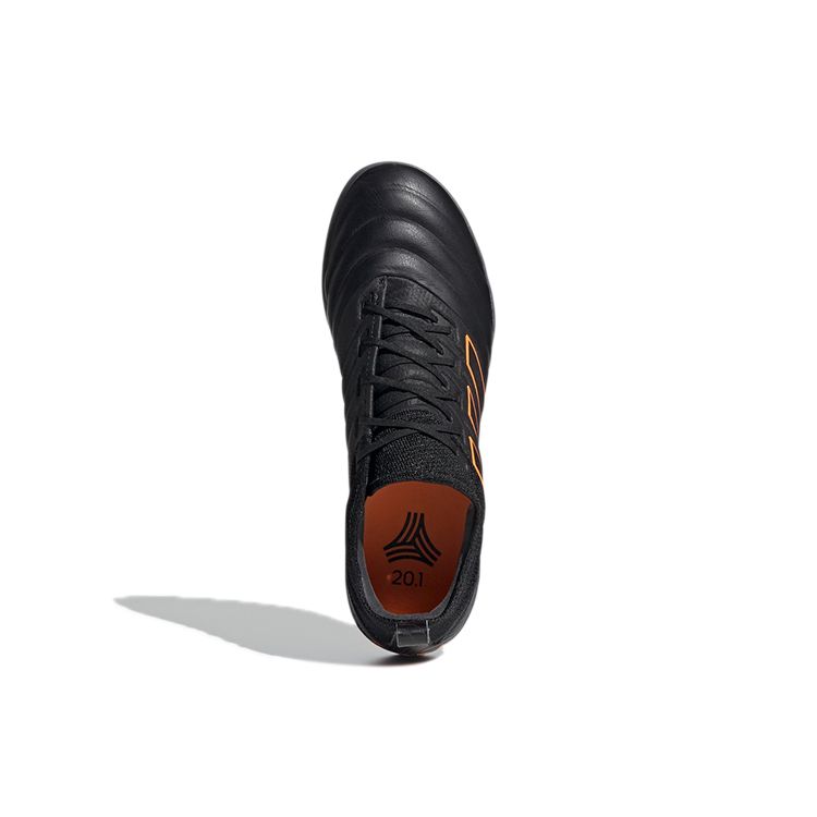 adidas Copa 20.1 TF (Rubber Studs) Durable Soccer Shoes Men Soccer Shoes Black Orange EH0892