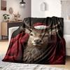 1Pc Cartoon Print Flannel Blanket, High Quality Comfortable for All Seasons, Home Decor, Warmth and Comfort, Perfect for Christmas Birthday Gift