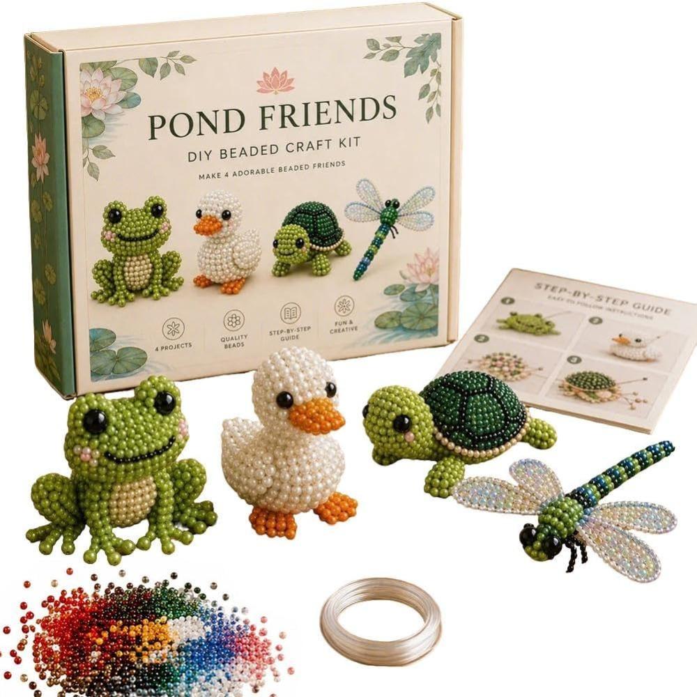 2026 Tiny 3D Beaded Animal DIY Kit, Cute Bird & Animal Pet Beading Craft Set, Handmade Bead Art Kit, Stress Relief Creative DIY Decoration Gifts