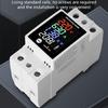 High Accuracy Electrical Parameters Meter Electric Current Power Monitors DIN Rail Mount Flame Retardant Case LED Display