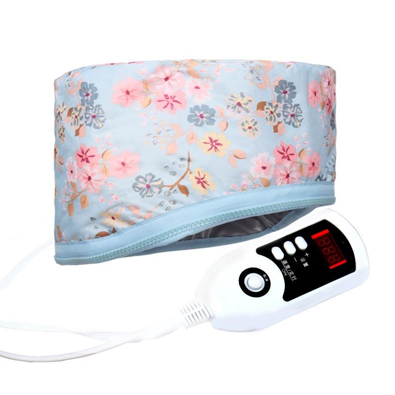 

Heating Thermal Steamer Cap Electric Hot Treatment Cap for Natural Black Afro Hair Heated Hair Care Spa Hat for Home Use