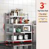 Bieying 3-Tier Stainless Steel Kitchen Workbench Shelf