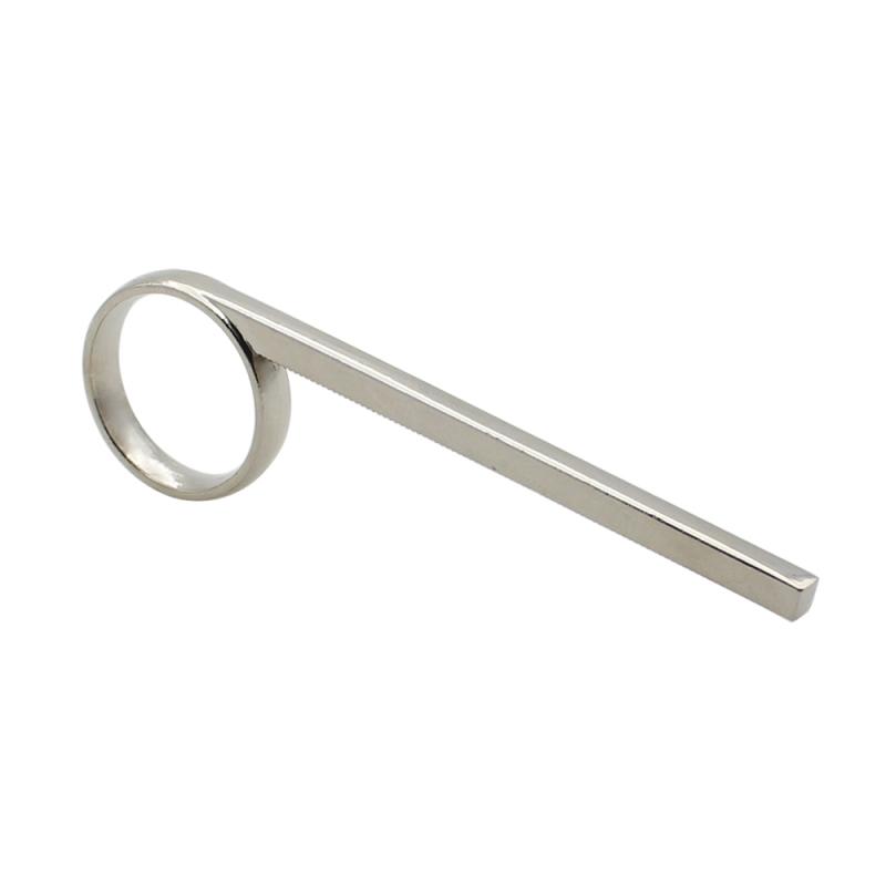 86 mm vernickelter Trompeten-Fingerring für 3. Zug, Trompetenteile und Zubehör