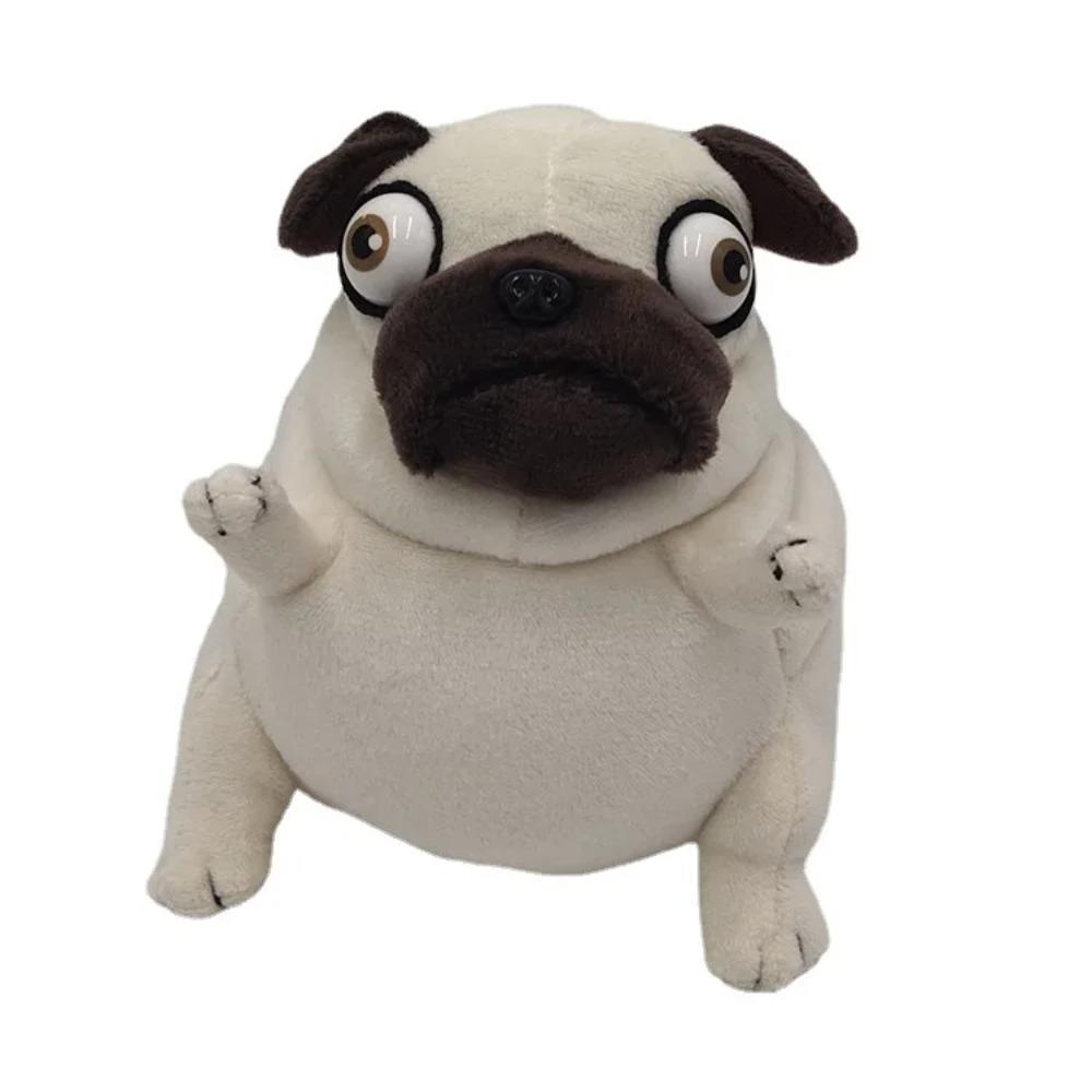 Peluche Kawaii 15cm cane l'Elfo Carlino Grasso Carlino Seduto Cani Giocattolo Bambole di Pezza per Bambini Regalo di Compleanno Bambole