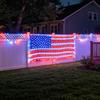 Ultra-bright LED Flag Net Light American with 420 Ultra Bright LEDs Waterproof String Indoor Outdoor Lights for Yard Garden Memorial Day Independence