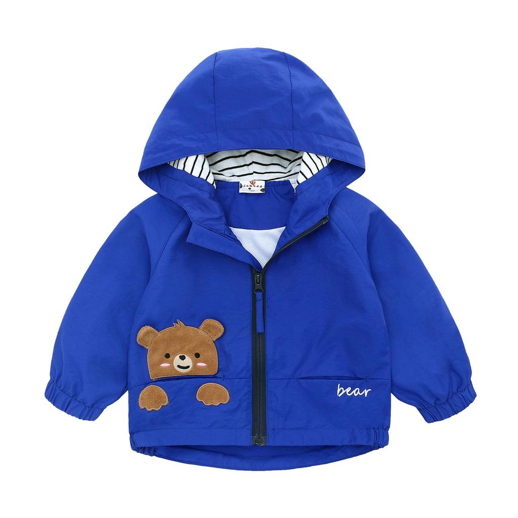 famuka Lightweight Lined and Outerwear Mountain and Embroidered 24 Kids' Boys' Children's Baby's Parka, Water-Repellent, Windproof, Cold-Proof, (JP,