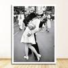 Stampa fotografica Home Wall Art Cuadros Decorazione Senza cornice Arte vintage in bianco e nero Victory Kiss Poster New York Canvas Painting