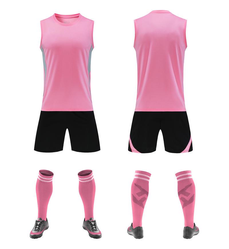 

Volleyball Sportswear Set: Men s & Women s Sleeveless Jersey and Youth Training Uniform 22 рожевий