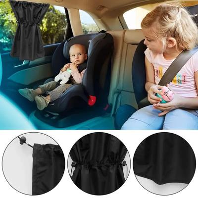 Car Sun Shade Curtains Side Window Sunshade Summer Sun 95% Light/UV Blocking Auto Privacy Blind Curtain