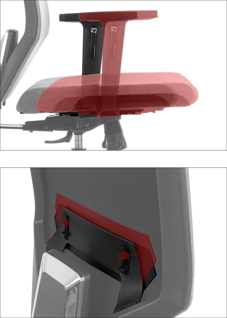 Swivel chair with extendable seat ZN-805-C tk.26