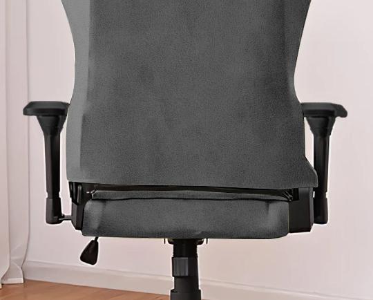 Elastic Cover For Gaming Chair Velvet Dark Grey Gaming Chair