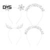 Thema Weihnachten Haar Hoop Strass Intarsien Brief Schneeflocke Geweih Dekor Stirnband Elastisches Haarband Haar Zubehör