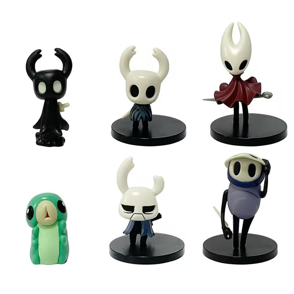 6Pcs/9Pcs Set Hollow Knight Hornet Anime Action Figure Toys 4-11Cm