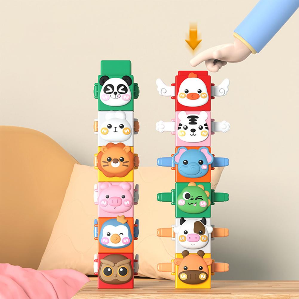 Animal Stacking Game Toys For Kids With Wing Fine Motor Training Deformation Educational Toy Birthday Gifts For Boys Girls