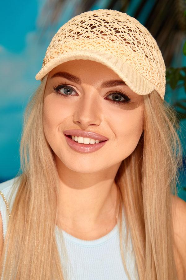 

Вязаная бейсболка «Tipster» Braxton One Size OneSize бежевий