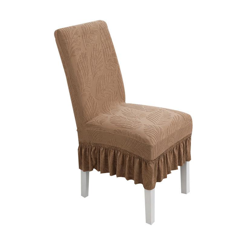 Elastischer Rock Holzstuhlbezug, Universell für alle Jahreszeiten, Haushalt Staubdicht Verdickter Esszimmerstuhlbezug, Hockerbezug, Stuhllehne Integriertes Set