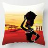 Abstract Oil Painting African Women Cushions Case Modern Abstract Art Decorative Pillows Case Sofa Seat Couch Thick Plush Pillow