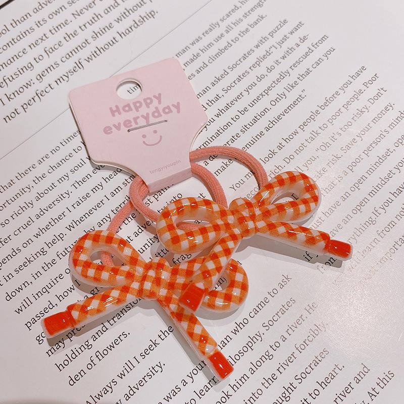2 Pieces Sweet Lovely Bow Tie Elastic Hair Bands for Girls Children's Hair Accessories Baby Headwear