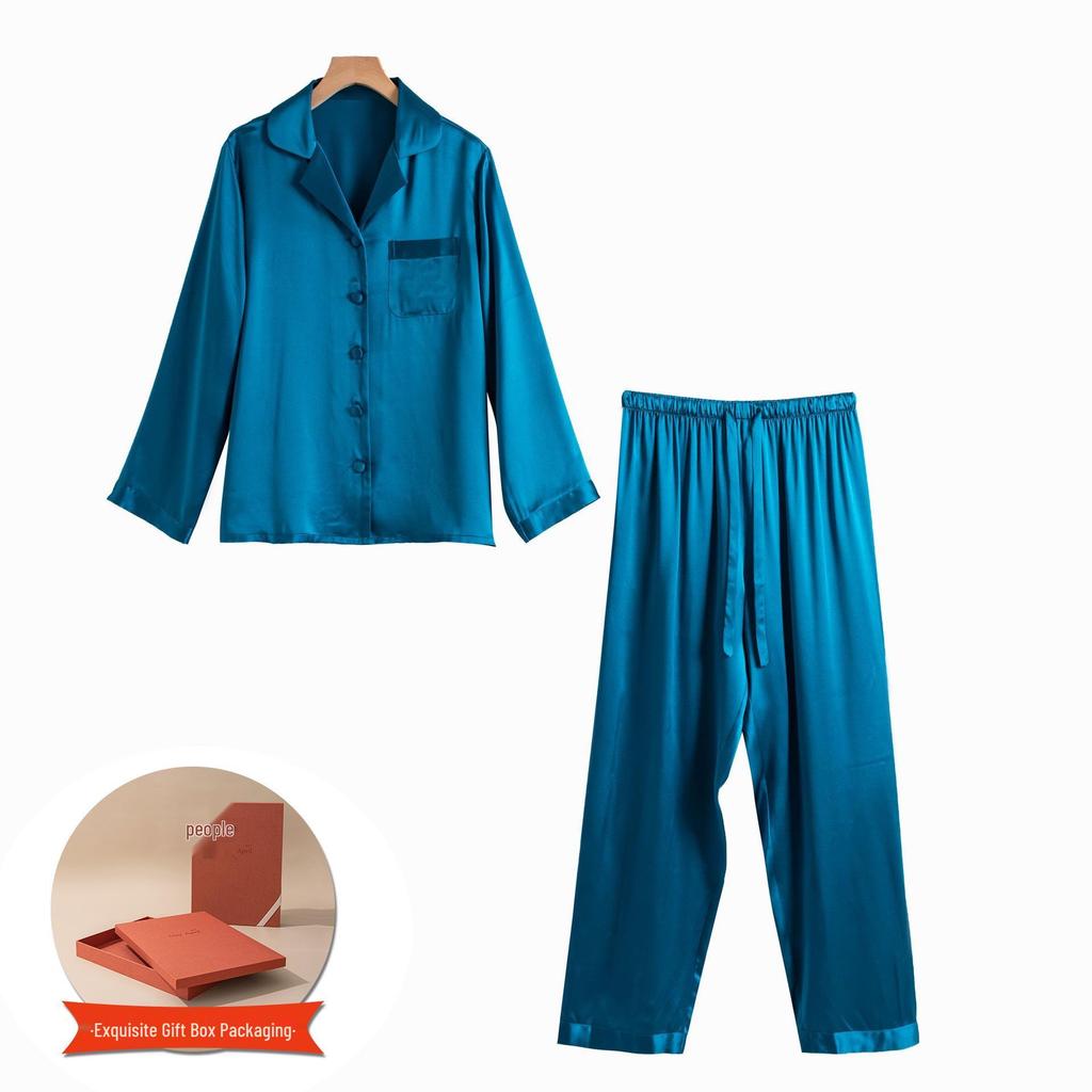 2025 Women's Silk Spaghetti Strap Robe & Nightgown - Elegant Bridal Homewear