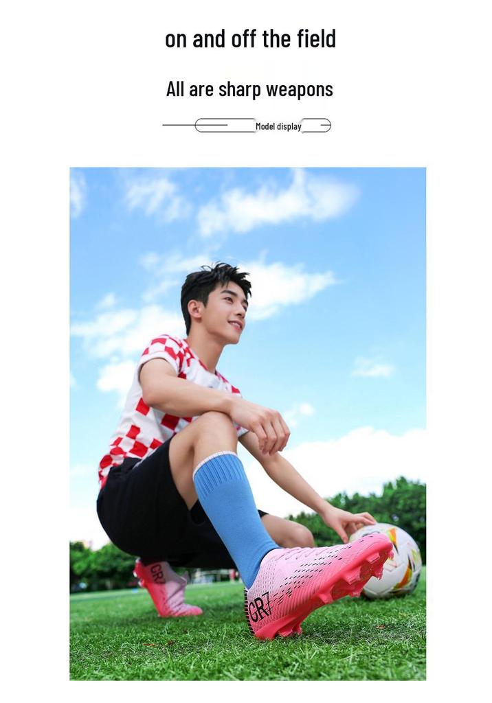 Spot 2026 World Cup Men's Low-Top AG Football Boots with Long Studs for Training
