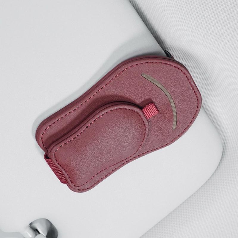 Magnetischer Automobil-Sonnenblenden-Klemme, Auto-Sonnenblenden-Brillenhalter-Organizer, Anpassbare Winkel für verschiedene Brillengestelle