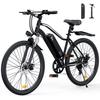 Elektrische Mountainbike voor volwassenen 26"-Motor 350W-Afneembare batterij 36V 15 Ah-5 versnellingen-Max. bereik 90 km-Maximale belasting 150 kg-Zwart