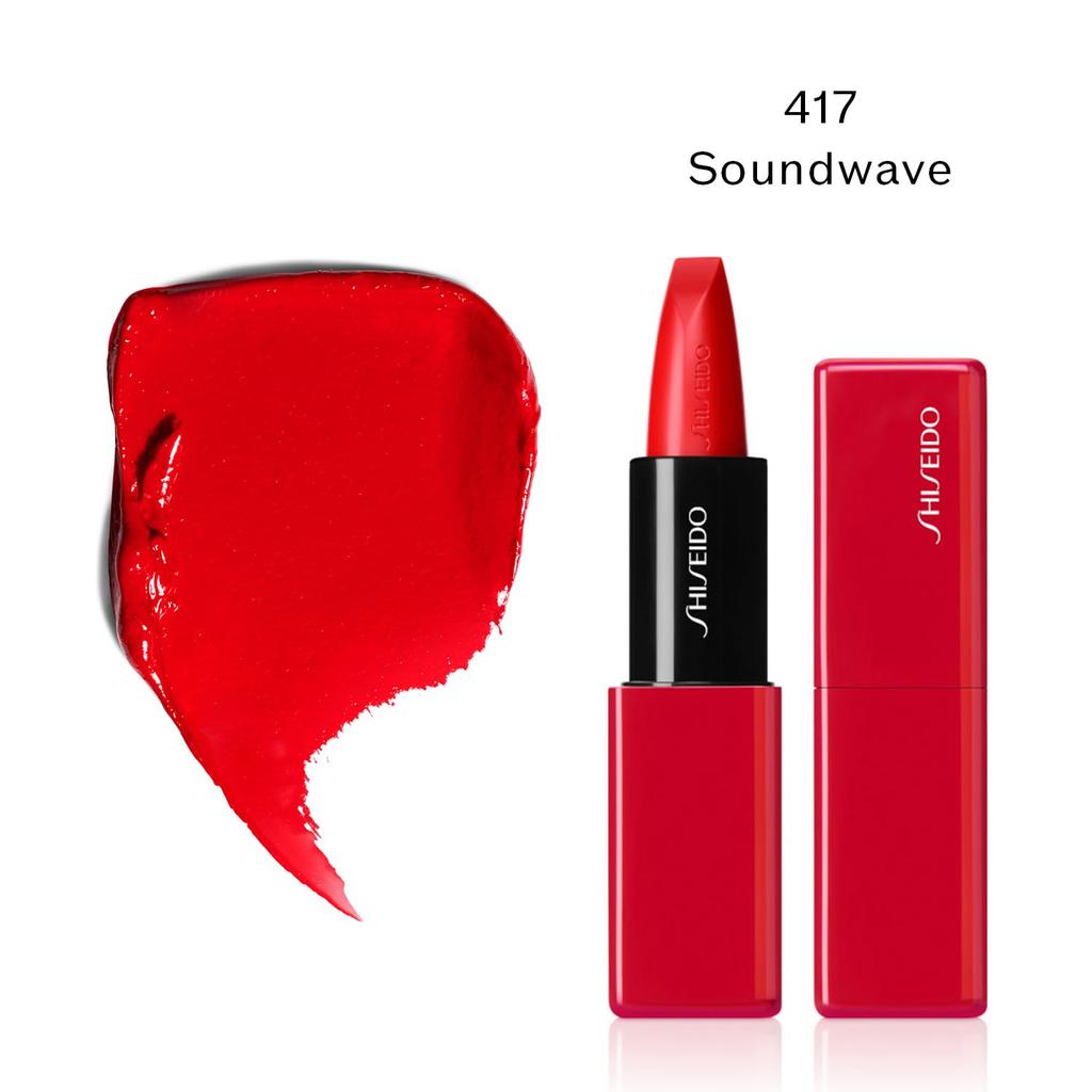 SHISEIDO Technosatin Gel Lipstick 417 Soundwave 3.3g Lipstick Red