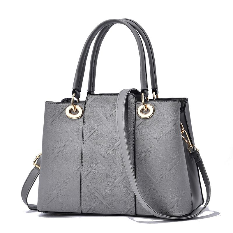 Handbag texture large capacity women's bag embossed design single shoulder oblique span bag