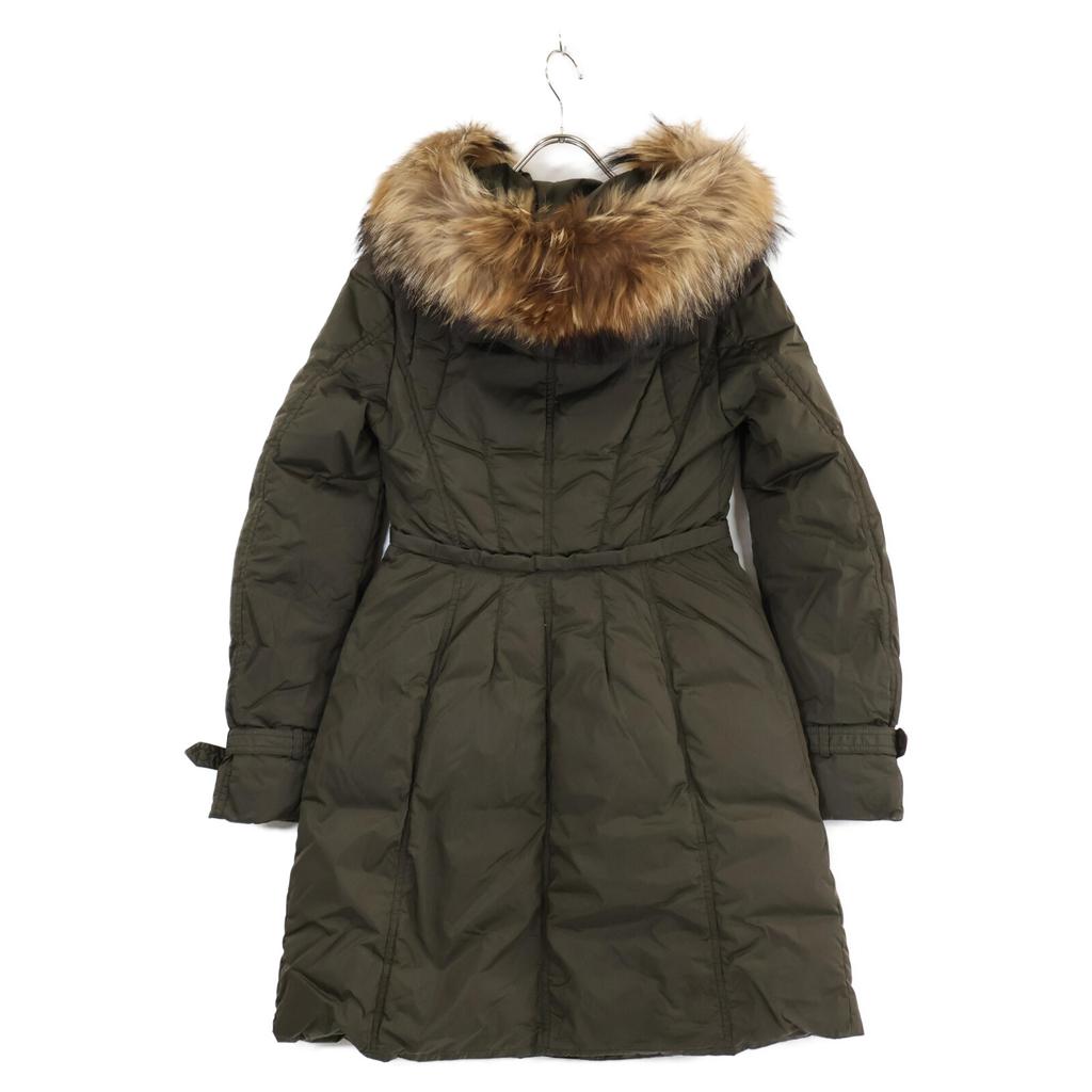 MONCLER [Domestic regular] PHALANGERE hoodie down with fur coat 00 khakiUsed