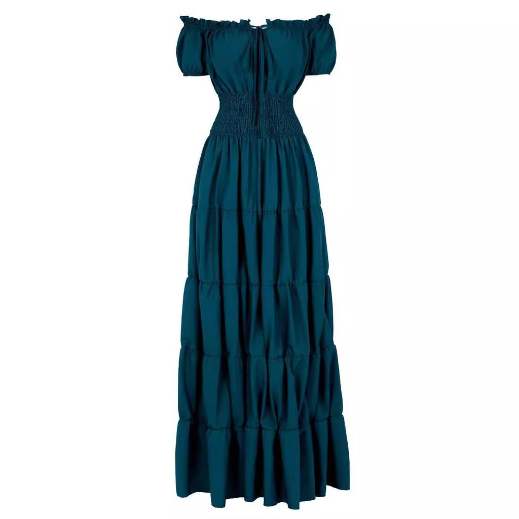 Halloween Medieval Renaissance Ladies Dress Stage Costume COS Cosplay Vintage Dress