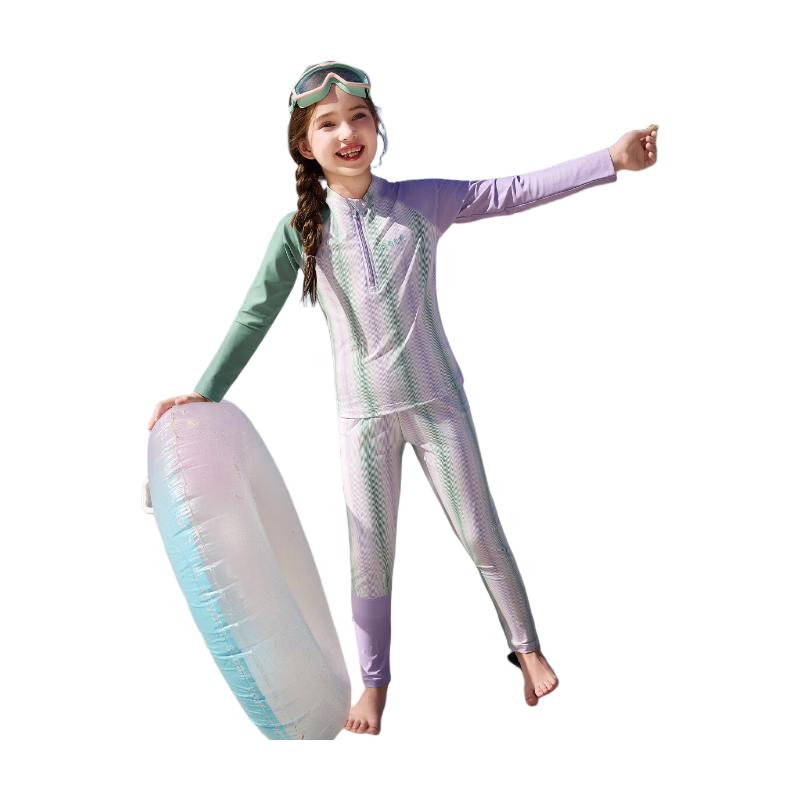 ASK JUNIOR Girls  Two-Piece Training Swimsuit 130