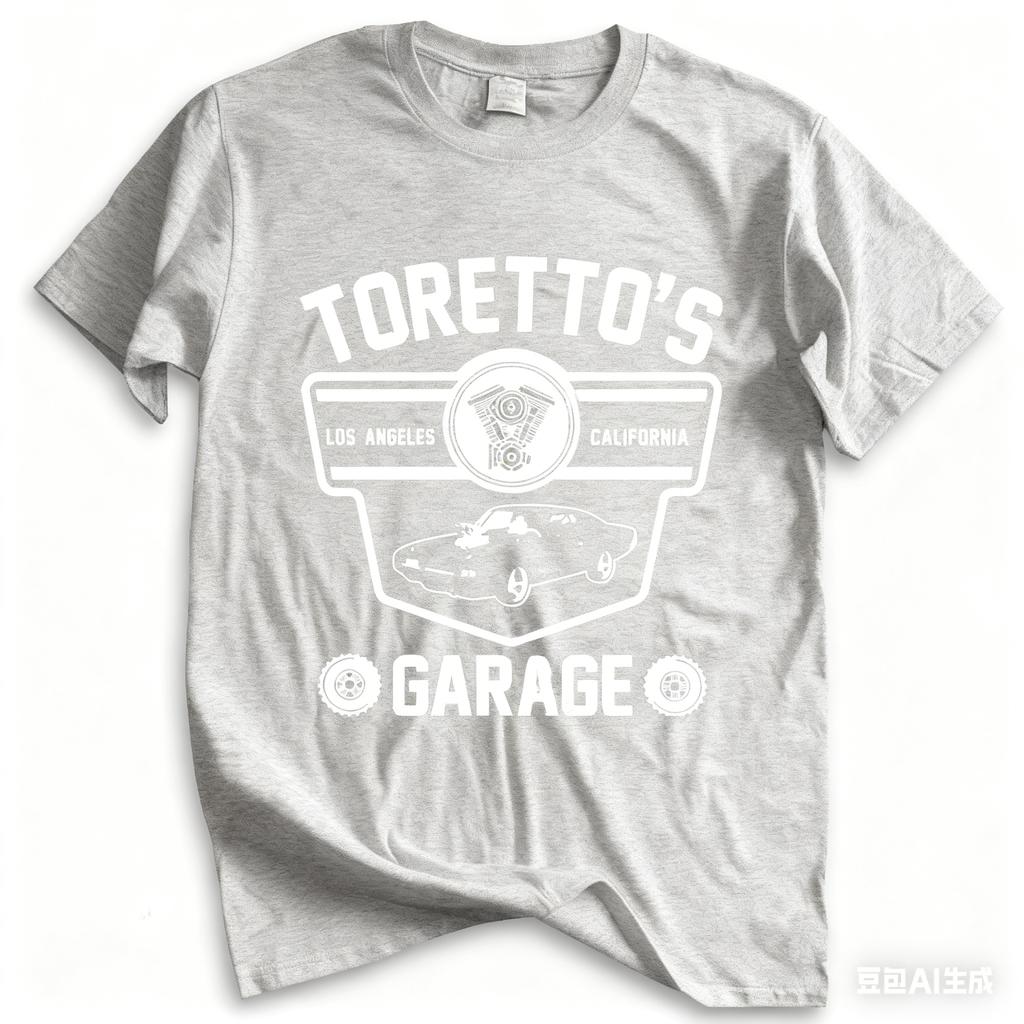 100% Cotton T Shirt Men Brand Clothing Fast and Furious Torento Garage Mens -Toretto's Los Popular Tagless T-Shirt Drop Shipping