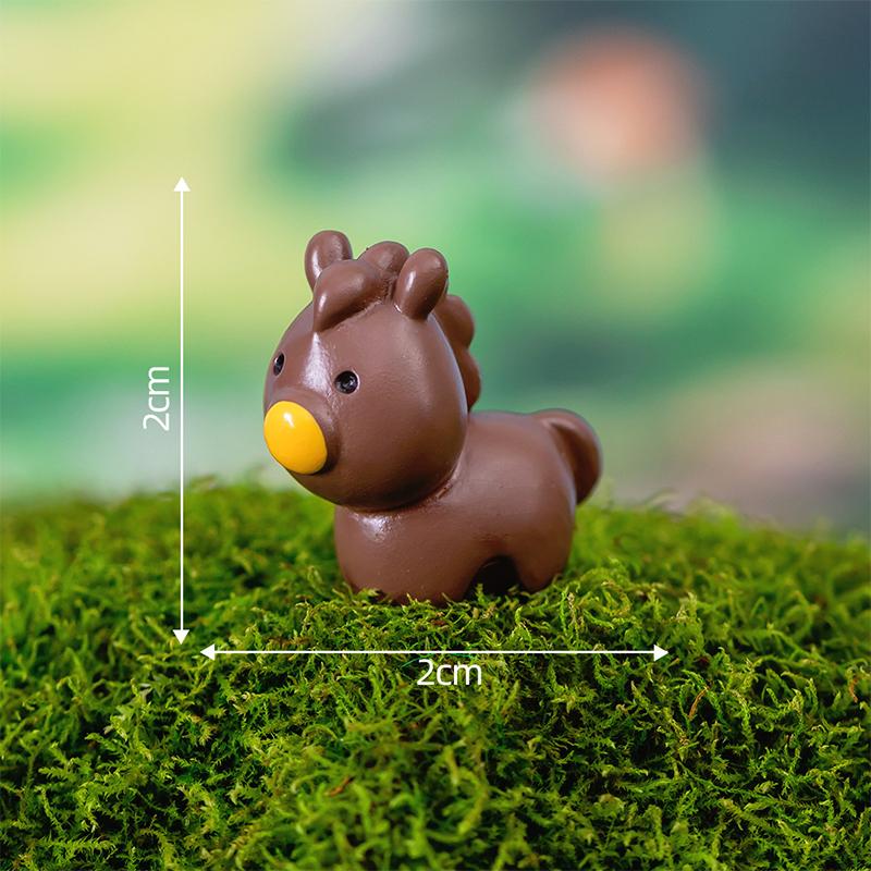 Kreslený Roztomilý Králík Žába Prase Liška Zvířátka Figurka Miniaturní Krajina Stolní Ornament Pryskyřice Řemeslo Dekorace domácí kanceláře