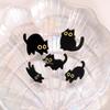Spilla da bavero in metallo adorabile gattino nero - Decorazione animale, Corsage e Accessorio per abbigliamento