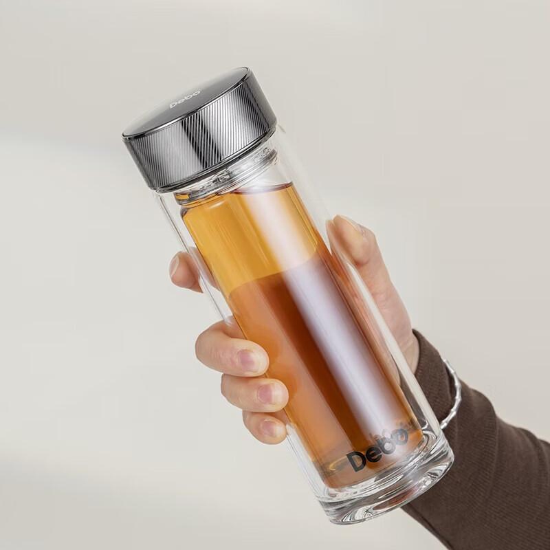 Debo Sherlock 320ml Double-Layer Glass Cup