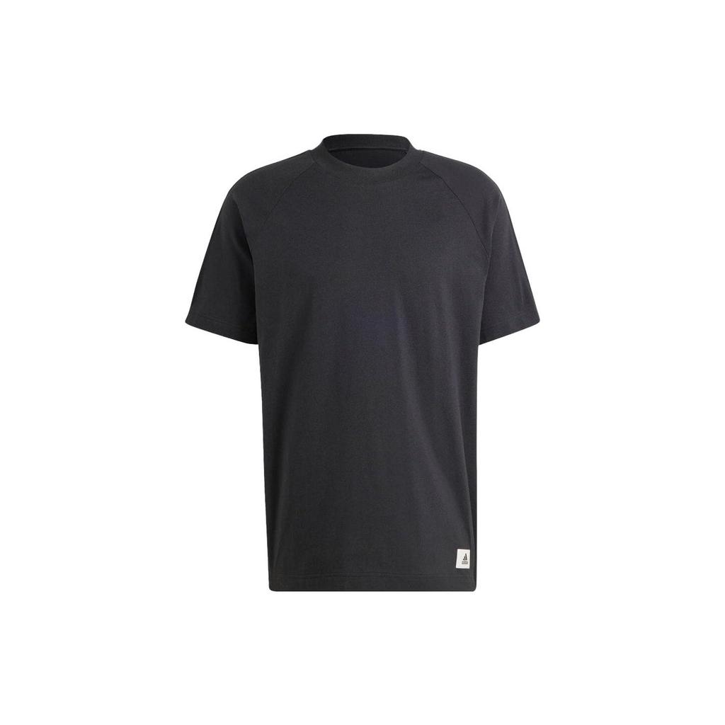 Adidas T Shirts Unisex Black Crew Neck Moderate Straight Fit IS7490