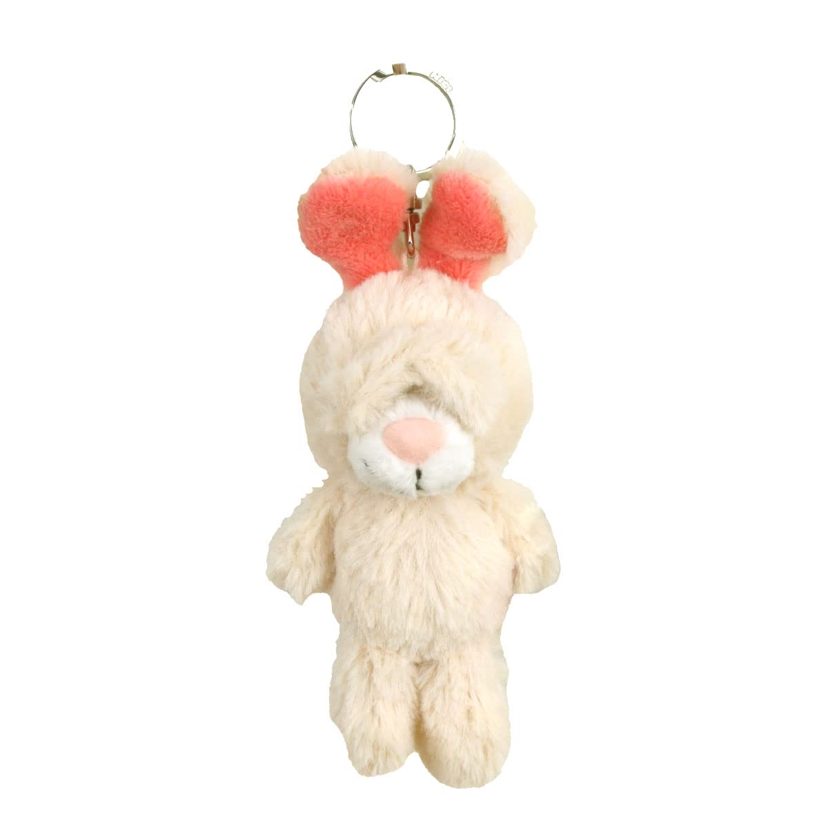 

NICI Angora Rabbit Keyring, 10cm, White, BB Bean Bag for Kids, W6 x D5 x H15cm