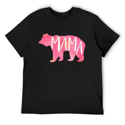 Mama Bear Strong and Sweet T-Shirt Quick Drying Custom Shirt Hippie Clothes Mens Clothing