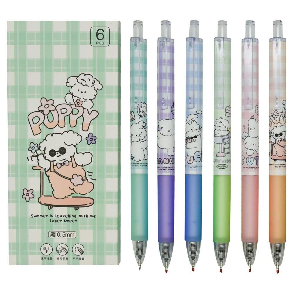 

12PCS Cute Ink Pointed Pen Retractable Office Supplies Smooth Writing Gel Pens