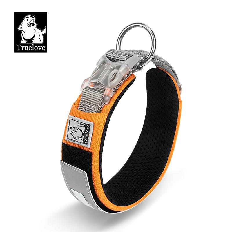 

Truelove Pet Collar Reflective Multifunctional Personalized Dog Collar Soft Breathable Adjustable for Large Dogs TLC5611 XS