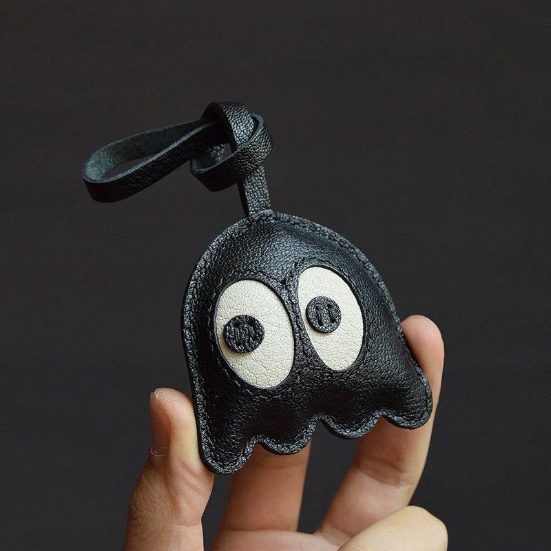 

Автомобильный брелок из натуральной кожи ручной работы, простой и милый, оригинальный подарок