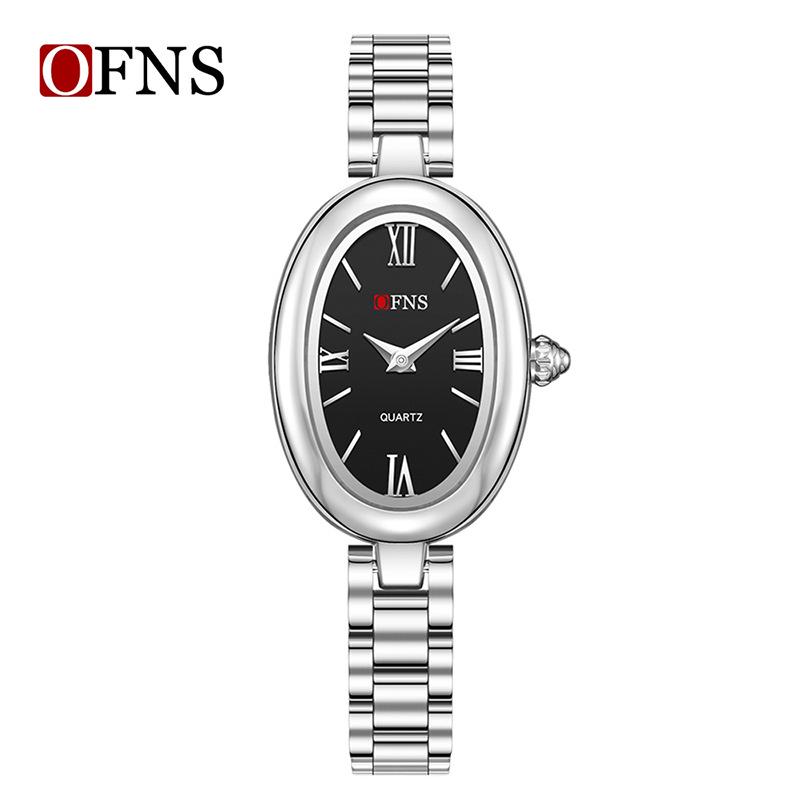 OFNS Women's Vintage Oval Waterproof Quartz Watch - French Minimalist Fashion Hot Seller