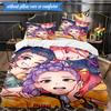 Kpop cartoon 3pcs K-pop music group Bedding set,Ideal for Bedroom, Dormitory,Including Duvet Cover And 2pcs Pillowcases,Fan gifts