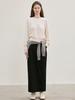 LE Cashmere Whole Garment V-Neck Knit Pullover (Ivory)