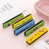 Children Wooden Harmonica Musical Instrument Toys Early Education Kindergarten for Beginners Music Teaching Aids Puzzle TMZ